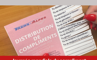 Journée mondiale du compliment chez Trans-Alpes